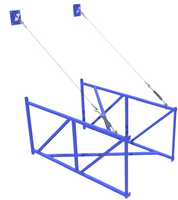 Ферма баскетбольная вынос 2 метра для щита из оргстекла 1,8х.1,05 метра - fgospostavki.ru - Балахна