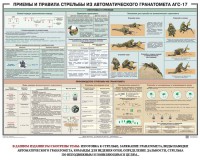 Плакат "Приемы и правила стрельбы из автоматического гранатомета АГС-17" - fgospostavki.ru - Балахна