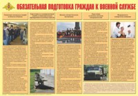 Плакат "Обязательная подготовка граждан к военной службе" - fgospostavki.ru - Балахна