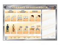 Электрифицированный стенд "Техника безопасности" с маркерными полями - fgospostavki.ru - Балахна