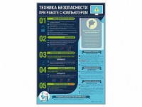 Стенд-уголок "Техника безопасности при работе на компьютере в общеобразовательных учреждениях" - fgospostavki.ru - Балахна