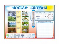 Стенд-уголок маркерный "Погода сегодня" - fgospostavki.ru - Балахна