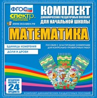 Динамические раздаточные пособия. Математика (Эластичные элементы). Единицы измерения, доли и дроби. - fgospostavki.ru - Балахна