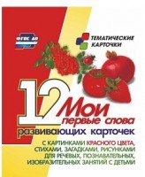 Тематические карточки "Мои первые слова" (красный цвет) - fgospostavki.ru - Балахна