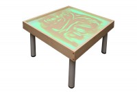 Столик на ножках для рисования песком "Радуга" с подсветкой RGB - fgospostavki.ru - Балахна