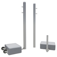 Бадминтонные стойки мобильные (с противовесами, на колесах) - fgospostavki.ru - Балахна