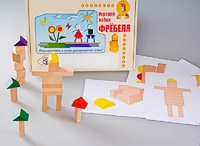 Игровой набор Фребеля "Конструктор деревянный без соединений-3" (Серия "Эксперимент") - fgospostavki.ru - Балахна