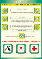 Таблица "Выполняйте опыты только по инструкции" (100х140 сантиметров, винил) - fgospostavki.ru - Балахна