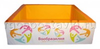 Сухой бассейн "Вообразилия" квадратный с шелкографией - fgospostavki.ru - Балахна
