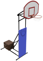 Стойка стритбольная-минибаскетбольная складная, переносная (регулируемая высота от 2,75 метров до 3,05 метра) - fgospostavki.ru - Балахна