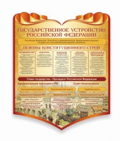 Стенд "Государственное устройство Российской Федерации" Вариант 3 - fgospostavki.ru - Балахна