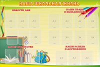 Стенд "Наша школьная жизнь" - fgospostavki.ru - Балахна