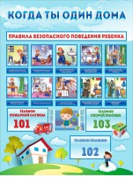 Стенд "Когда ты один дома" - fgospostavki.ru - Балахна