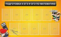 Стенд "Подготовка к ЕГЭ и ОГЭ по математике (10 карманов)" - fgospostavki.ru - Балахна