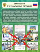 Стенд "Оповещения в чрезвычайных ситуациях" - fgospostavki.ru - Балахна