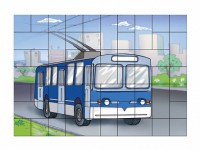 Магнитный пазл "Троллейбус" - fgospostavki.ru - Балахна