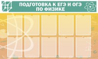 Стенд "Подготовка к ЕГЭ и ОГЭ по физике (10 карманов)" - fgospostavki.ru - Балахна