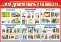 Стенд "Умей действовать при пожаре" - fgospostavki.ru - Балахна