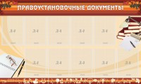 Стенд "ПРАВОУСТАНАВЛИВАЮЩИЕ ДОКУМЕНТЫ" - fgospostavki.ru - Балахна