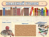 Стенд "Классный уголок" (с пробковым покрытием) - fgospostavki.ru - Балахна