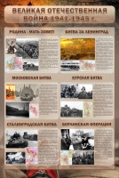 Стенд "Великая Отечественная война" (битвы) - fgospostavki.ru - Балахна