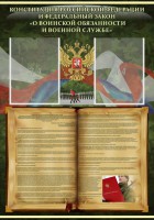 Стенд "Конституция РФ и Федеральный закон "О воинской обязанности и военной службе" - fgospostavki.ru - Балахна