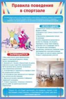 Стенд "Правила поведения в спортзале №1" - fgospostavki.ru - Балахна