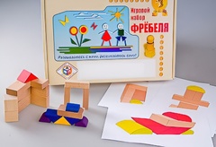 Игровой набор Фребеля "Конструктор деревянный без соединений-2" (Серия "Эксперимент") - fgospostavki.ru - Балахна