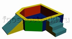 Сухой бассейн "Крепость" 1,5х1,2 метра - fgospostavki.ru - Балахна