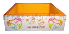 Сухой бассейн "Вообразилия" квадратный с шелкографией - fgospostavki.ru - Балахна