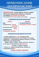 Стенд "Правописание деепричастий" - fgospostavki.ru - Балахна