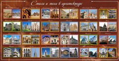 Стенд "Стили и эпохи в архитектуре" - fgospostavki.ru - Балахна