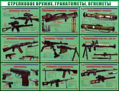 Стенд "Стрелковое оружие, гранатометы, огнеметы" Вариант 2 - fgospostavki.ru - Балахна