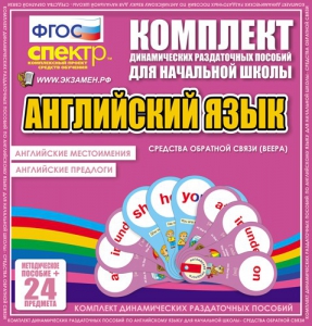 Динамические раздаточные пособия. Английский язык (веера). Английские местоимения, английские предлоги. - fgospostavki.ru - Балахна