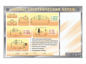 Электрифицированный стенд "Схемы электрических цепей" с маркерными полями - fgospostavki.ru - Балахна