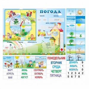 Стенд "Погода" с карманами для вставок - fgospostavki.ru - Балахна