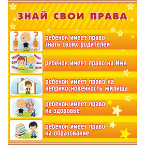 Стенд "Знай свои права" - fgospostavki.ru - Балахна