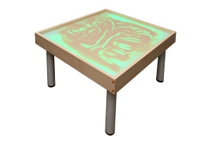 Столик на ножках для рисования песком "Радуга" с подсветкой RGB - fgospostavki.ru - Балахна