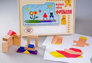 Игровой набор Фребеля "Конструктор деревянный без соединений-2" (Серия "Эксперимент") - fgospostavki.ru - Балахна