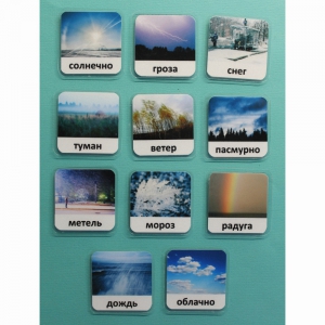 Набор карточек "Погода" (с фотографиями) - fgospostavki.ru - Балахна
