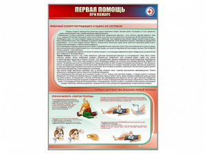 Стенд "Первая помощь при пожаре" - fgospostavki.ru - Балахна
