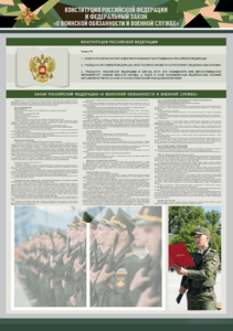 Стенд-уголок "Конституция Российской Федерации и Федеральный закон "О воинской обязанности и военной службе" - fgospostavki.ru - Балахна