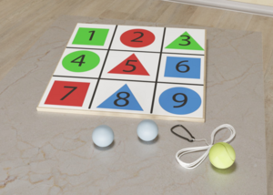 Мишень напольная цветная с цифрами - fgospostavki.ru - Балахна