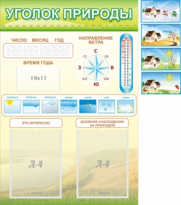 Стенд "Уголок природы" Вариант 2 - fgospostavki.ru - Балахна