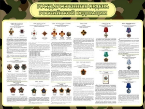 Стенд "Государственные ордена РФ" - fgospostavki.ru - Балахна