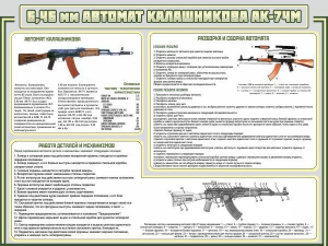 Стенд "Автомат Калашникова" - fgospostavki.ru - Балахна