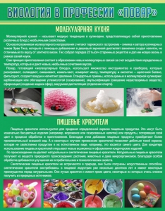 Стенд "Биология в профессии "повар"" - fgospostavki.ru - Балахна