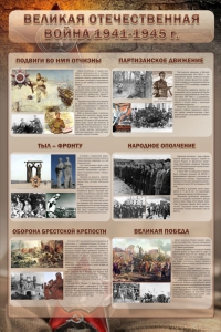 Стенд "Великая отечественная война (события)" - fgospostavki.ru - Балахна