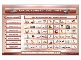 Трехсекционный базовый комплект "Травмы. Кровотечения. Ожоги" для учащихся общеобразовательных учреждений - fgospostavki.ru - Балахна