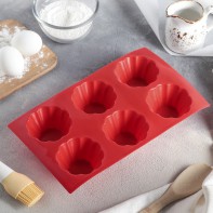 Форма для выпечки силиконовая 6 ячеек - fgospostavki.ru - Балахна